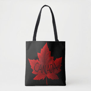 Kanada Tote bags Red Maple Löv Souvenir Bags Tygkasse