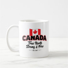 "Kanada True North Strong & Free Est. 1 867 tum