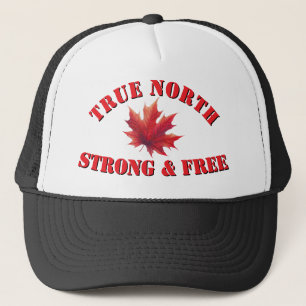 Kanada True North Strong & Free Maple Löv Keps