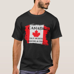 Kanada True North Strong och Free T-Shirt