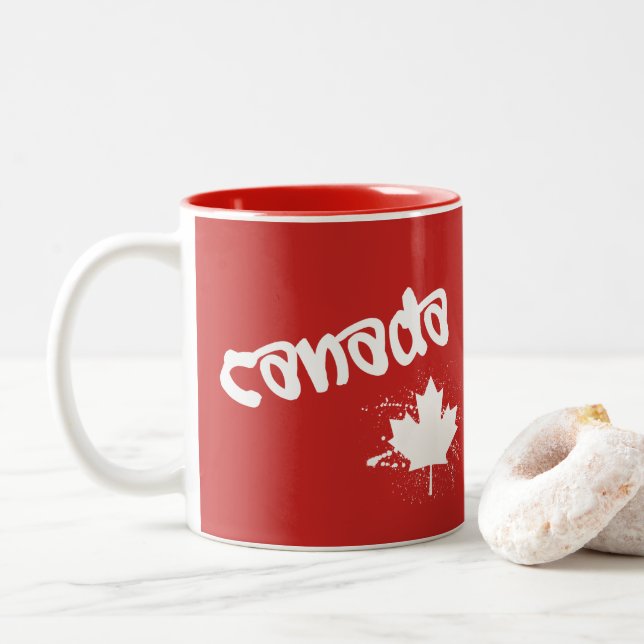 Kanada Två-Tonad Mugg (Med munk)