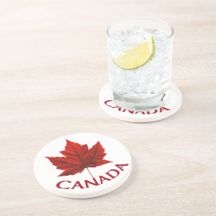Kanada Underlägg Canada Maple Löv Underläggs Sandsten