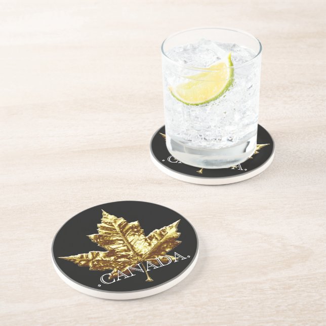 Kanada Underlägg Guld Canada Team Underlägg Sandsten (Sidan)