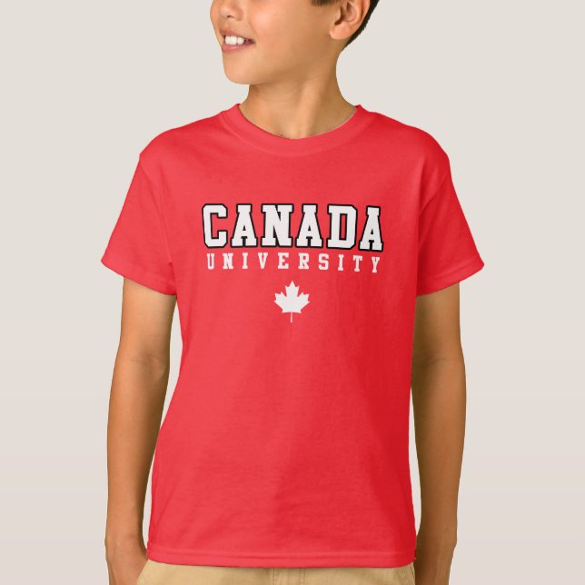 Kanada Universiteten Tee Shirt (Framsida)