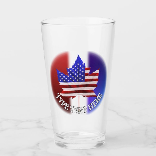 Kanada USA Glass US Kanada Souvenir Mugg & Kopp (Framsida)