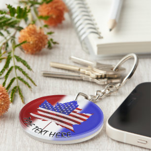 Kanada USA Keychain Personlig Souvenir Keychain