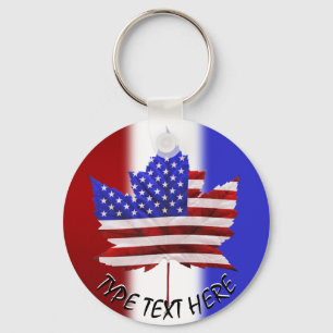 Kanada USA Keychain USA / Kanada Souvenir Keychain Nyckelring