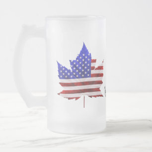 Kanada USA Muggar US/Kanada Souvenir Beer Glasses