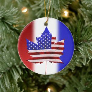 Kanada USA Ornament US Canada Souvenir Puck
