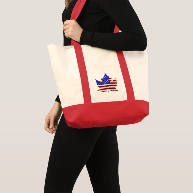 Kanada USA Tote bags Kanada/USA Souvenir Bags Tygkasse (Framsida (produkt))