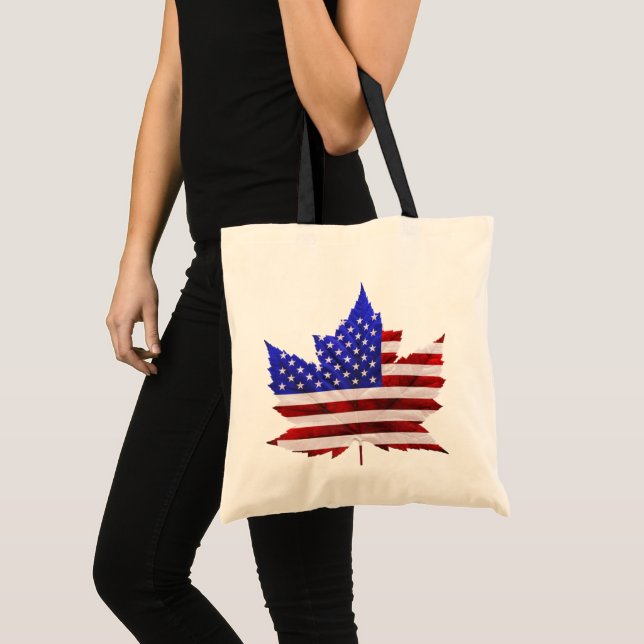 Kanada USA Tote bags Kanada/USA Souvenir Bags Tygkasse (Framsida (produkt))