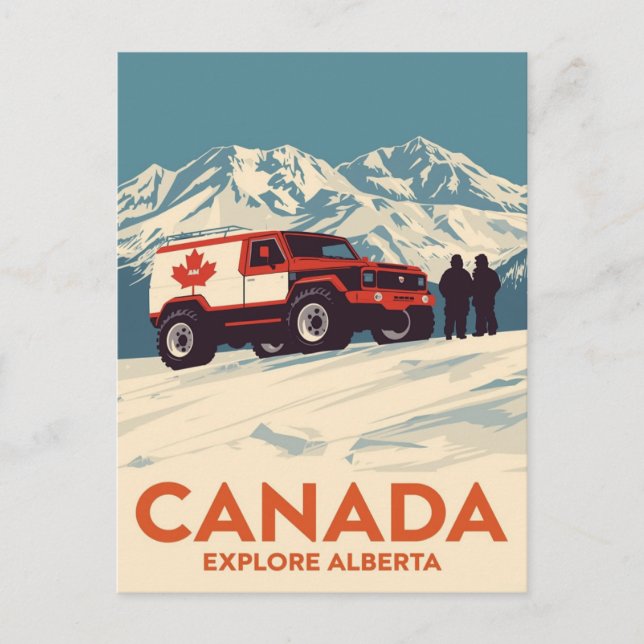 Kanada Utforska Alberta Off-Road Äventyr Vykort (Framsida)