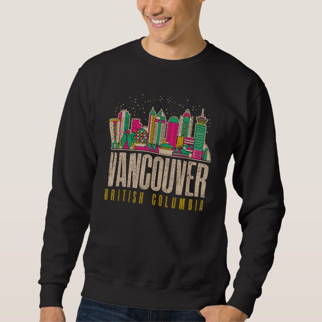 Kanada Vancouver British Columbia Älskare Lång Ärmad Tröja (Framsida)