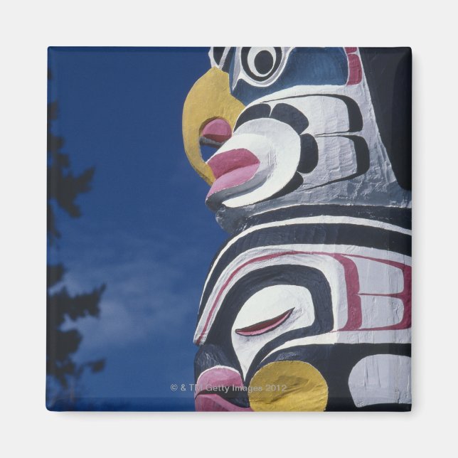 Kanada, Vancouver, Stanley Park, totem pole Magnet (Framsidan)