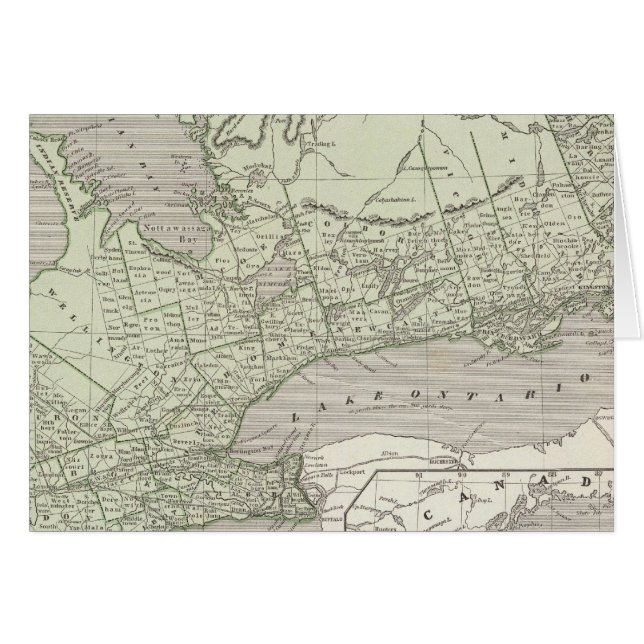 Kanada-Väster Hälsningskort (Framsidan Horizontal)