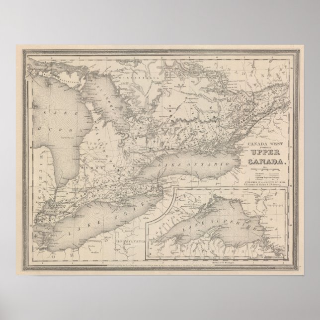 Kanada Väster Upper Poster (Framsidan)