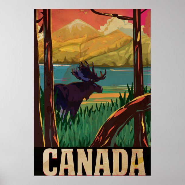 Kanada Vintage Resa Affisch (Framsidan)