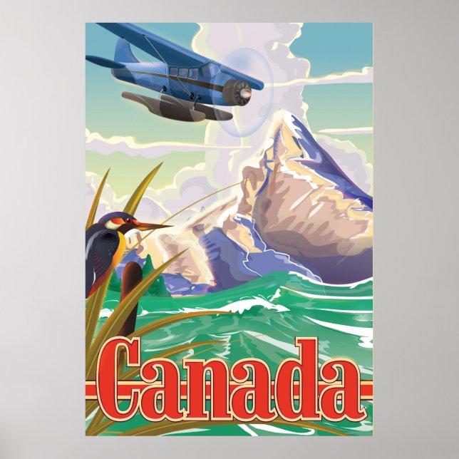 Kanada Vintage Resa affisch (Framsidan)