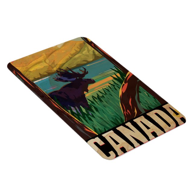 Kanada Vintage Resa Affisch Magnet (Högersidan)