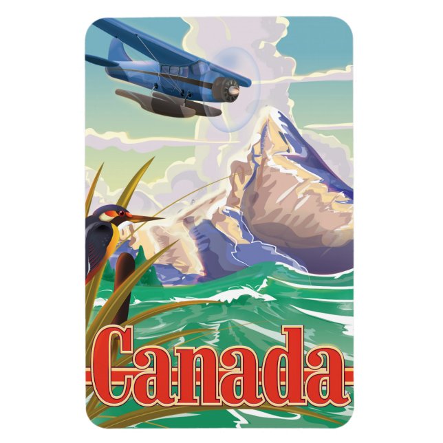 Kanada Vintage Resa affisch Magnet (Vertikal)