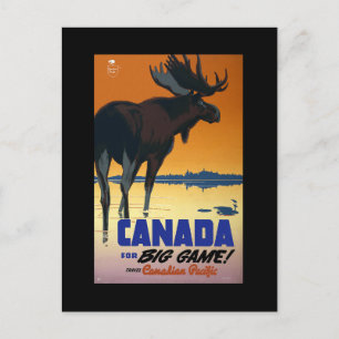 Kanada Vintage resor Poster på kort, vykort