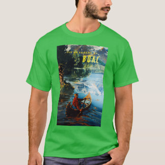 Kanada vintage resor poster t shirt