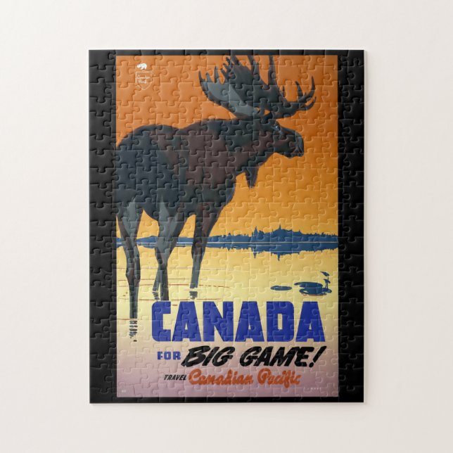 Kanada vintage resoraffisch pussel (Vertikal)