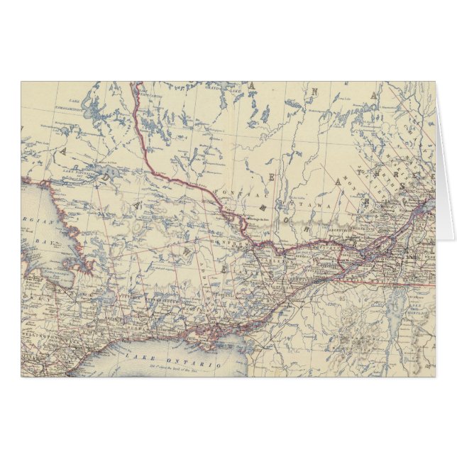 Kanada W Hälsningskort (Framsidan Horizontal)