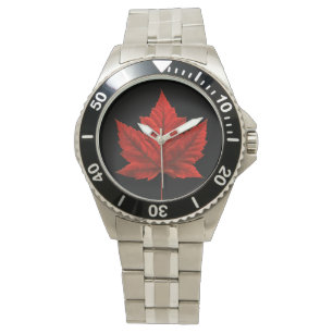 Kanada Watch Canada Maple Löv Souvenir Wristwatch Armbandsur