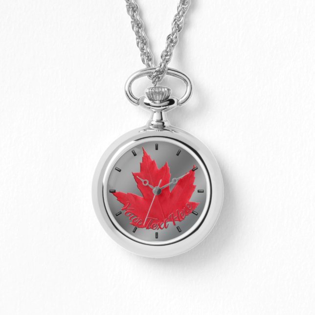 Kanada Watch Canada Maple Löv Souvenir Wristwatch Armbandsur (Framsida)