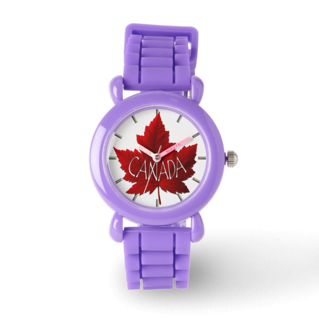 Kanada Watch Canada Maple Löv Souvenir Wristwatch Armbandsur (Framsida)