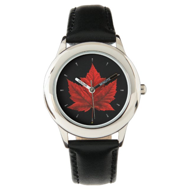Kanada Watch Canada Maple Löv Souvenir Wristwatch Armbandsur (Framsida)