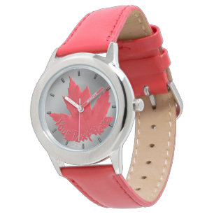 Kanada Watch Canada Maple Löv Souvenir Wristwatch Armbandsur