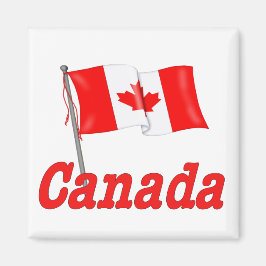 Kanada Wave Flagga Magnet