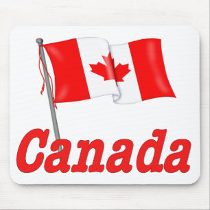 Kanada Wave Flagga Musmatta