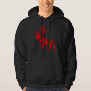 Kanadadagen Älg Kanadensisk Stolthet 1:a Juli Hoodie