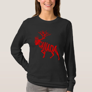 Kanadadagen Älg Kanadensisk Stolthet 1:a Juli T Shirt