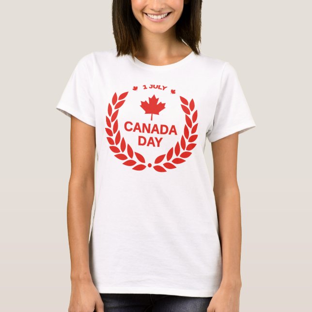 Kanadadagen Firande-24658 T Shirt (Framsida)