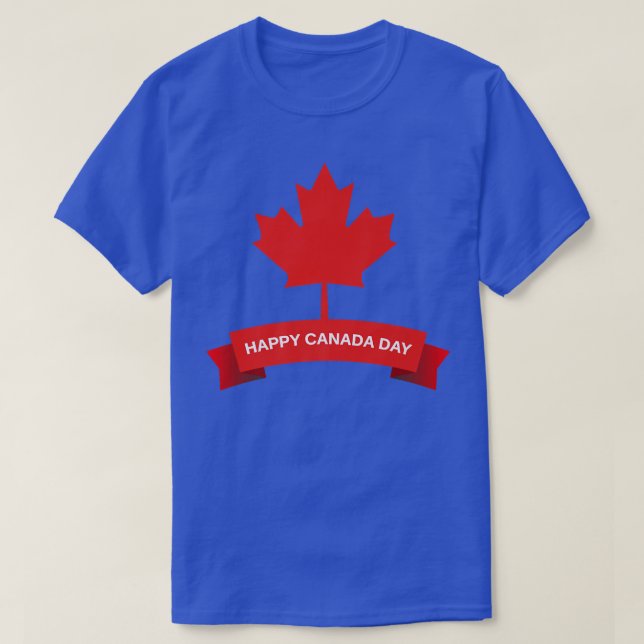 Kanadadagen i Lycklig Det är Kanadadagen Kanadensi T Shirt (Design framsida)