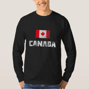 Kanadadagen lycklig Kanada den kanadensiska Flagga T Shirt