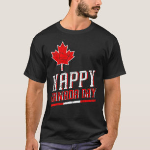 Kanadadagen lycklig Kanadadagen Kanadensiska Maple T Shirt