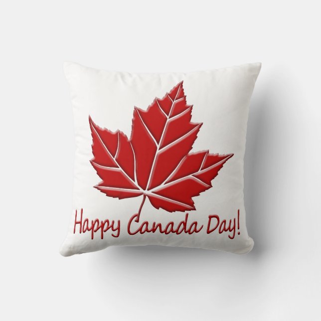 Kanadadagen Lycklig Pillows Kanada Day Dekorativ k Kudde (Baksida)
