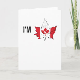 Kanadadagen Maple Löv Beaver Canadians Kanada Kort