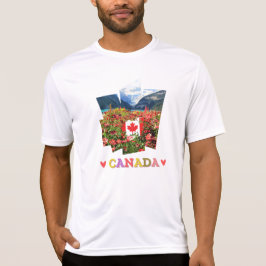 Kanadadagen Sjö Louise Rocky mountains Flowers T Shirt