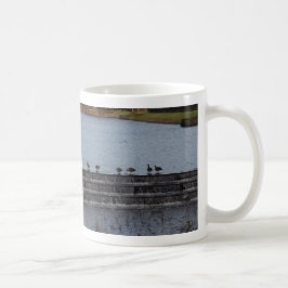 Kanadagäss på rad kaffemugg