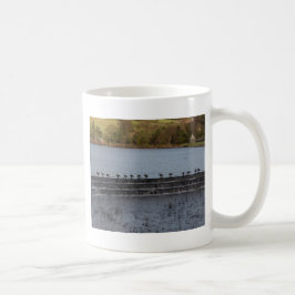 Kanadagäss på rad kaffemugg