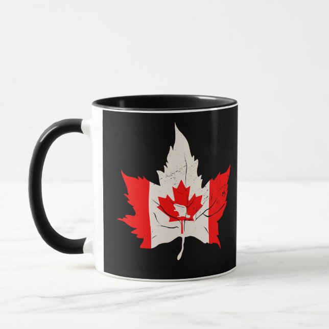 kanadaple löv beaver canadian mugg (Vänster)