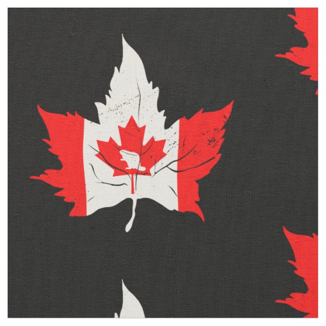kanadaple löv beaver canadian tyg (Närbild)