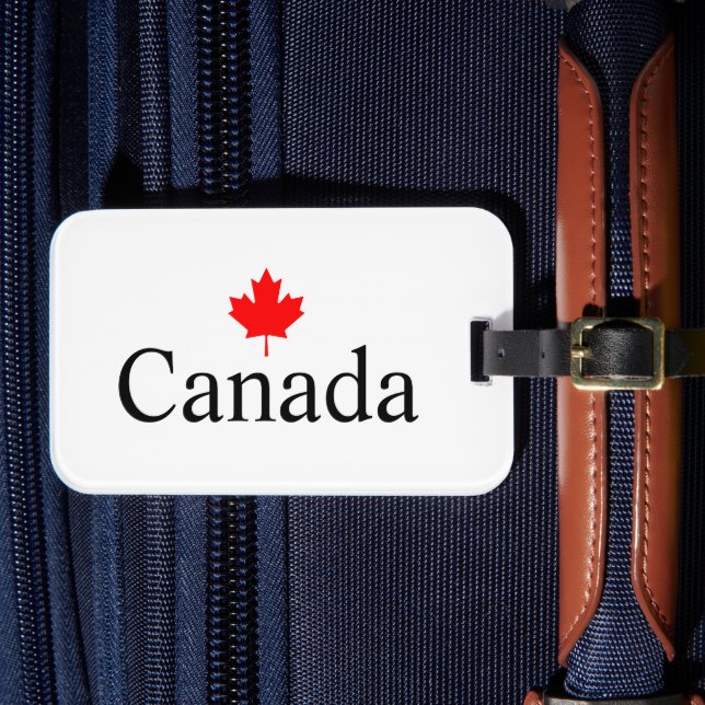 Kanadas anpassningsbar med röd lampa löv bagagebricka (Framsida Insitu 4)