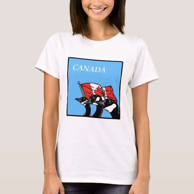 Kanadas Arg Patriotic Fighting Strong Canadian T Shirt (Framsida)